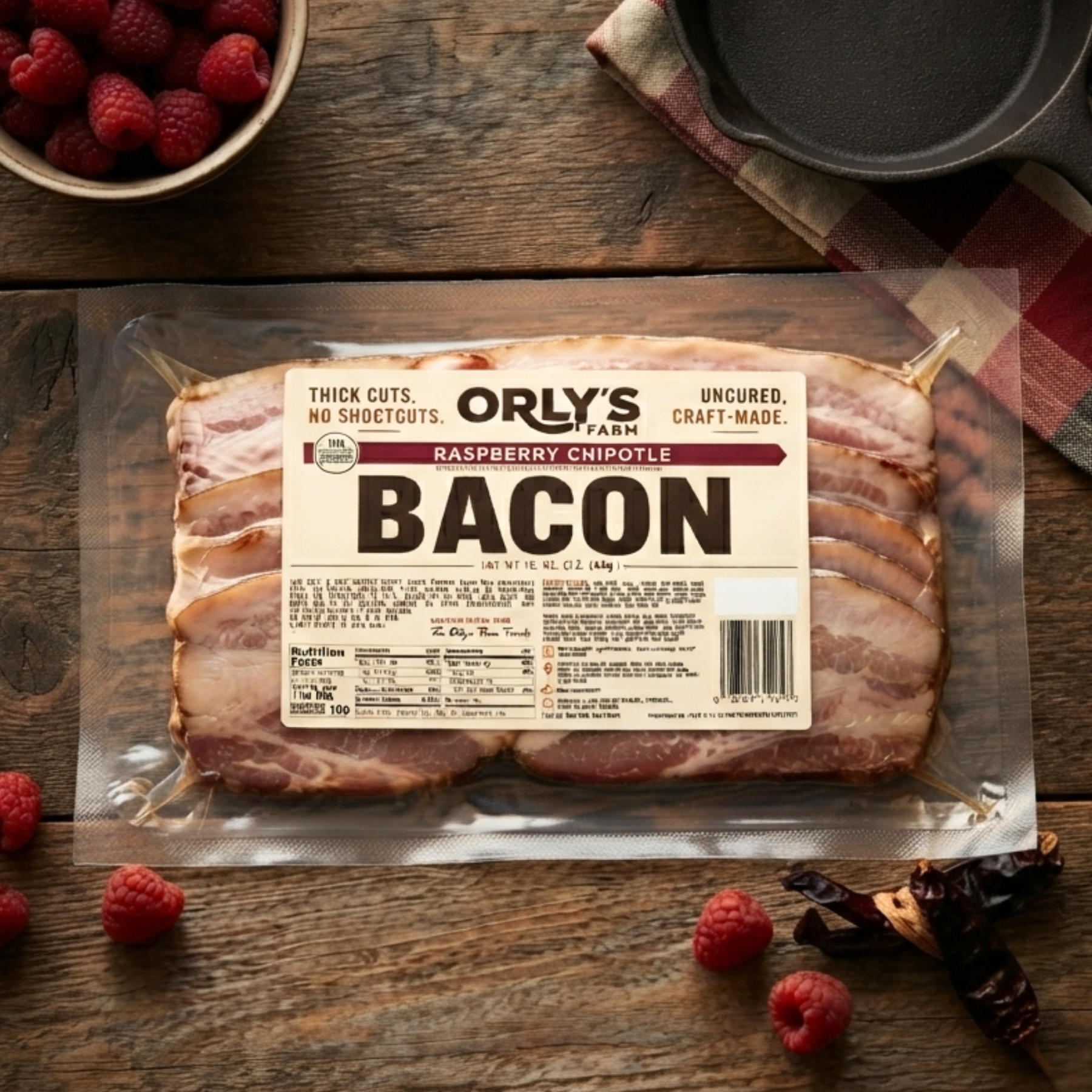 Raspberry Chipotle Bacon